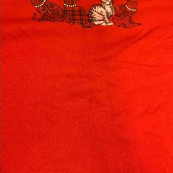Classy Cat Red Collared Sweater - Picture 5 of 8